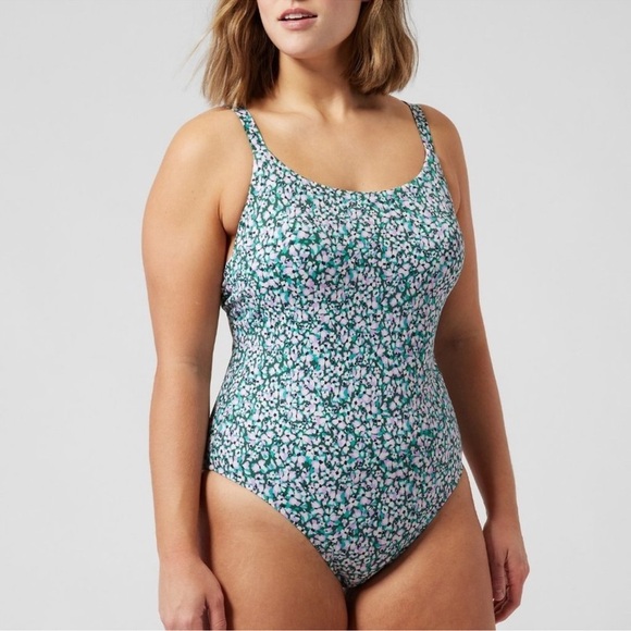 Athleta Other - NWT Athleta Hermosa One Piece Swimsuit Floral Print Camo Flora Gables Medium